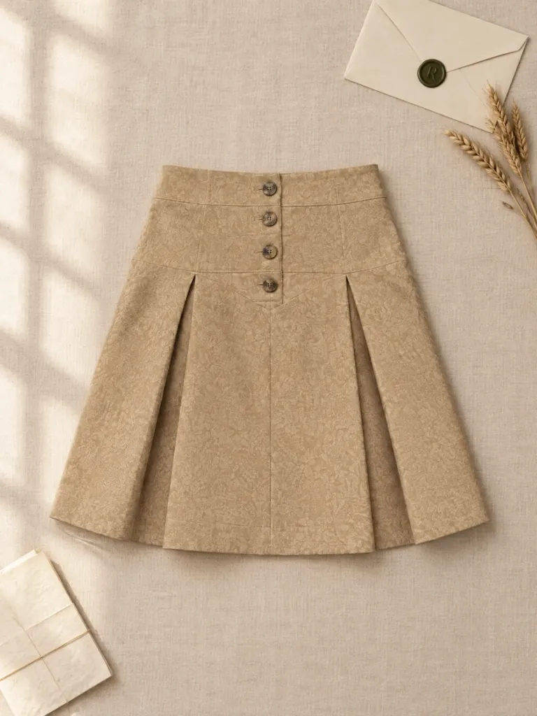 Harvest Pleat-Front Skirt, on its own