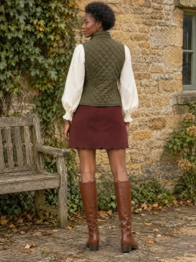 Oxbow Scallop-Hem Skirt, another angle