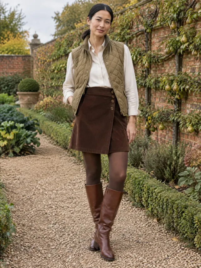 Rushmoor Cord Wrap Skirt