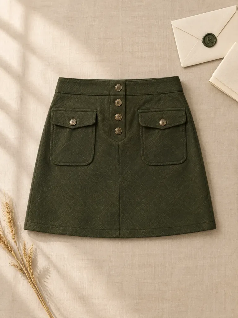 Seedhead Pocket-Flap Skirt, on its own