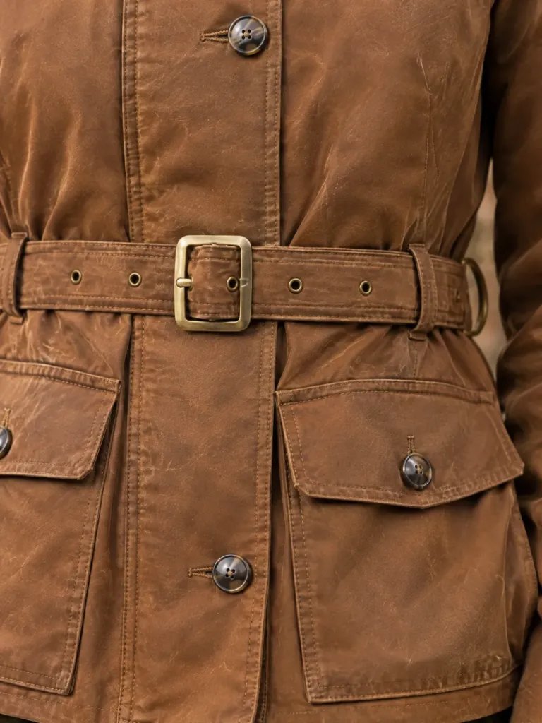 Hedgerow Belted Cropped Jacket, detail