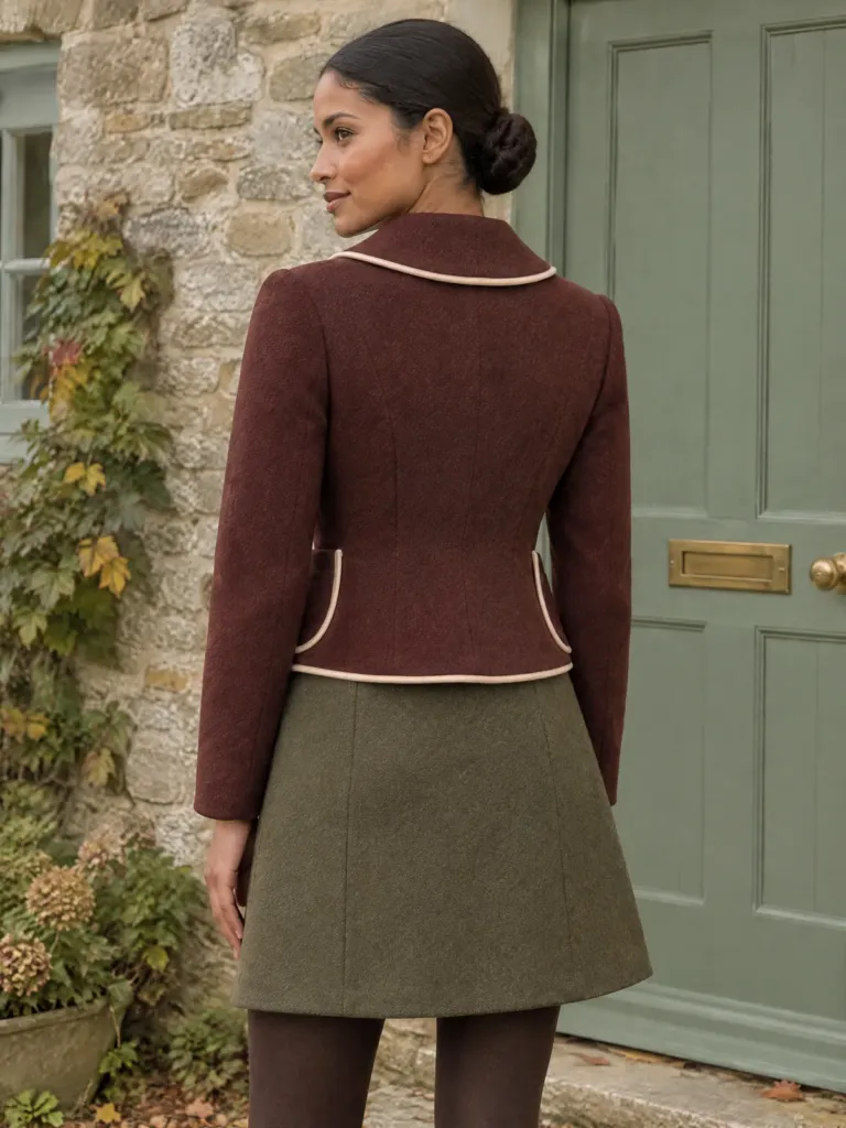 Lantern Lane Round-Collar Jacket, another angle