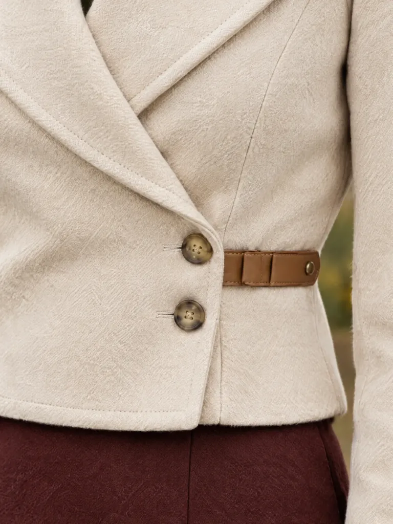 Mistfold Wrap-Front Jacket, detail