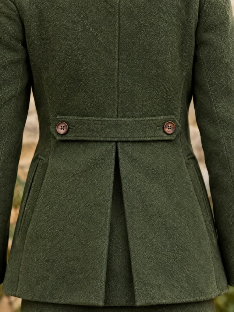 Dovecote Pleat-Back Jacket, detail