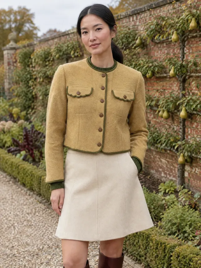 Orchard Scallop-Pocket Jacket