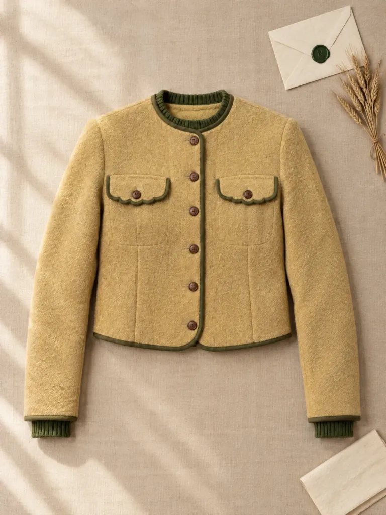 Orchard Scallop-Pocket Jacket, on its own