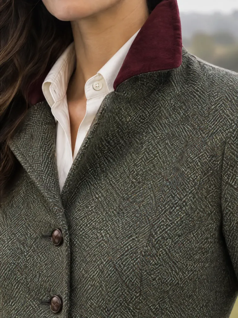 Tithe Barn Tweed-Effect Jacket, detail