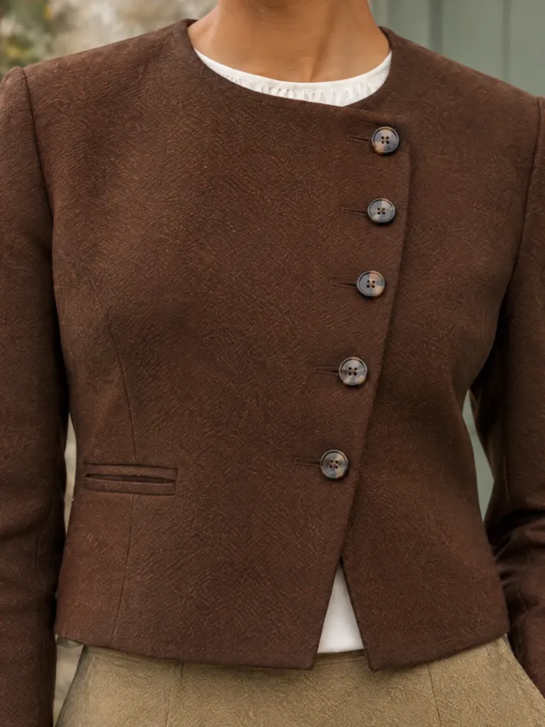 Weir Side-Button Jacket, detail