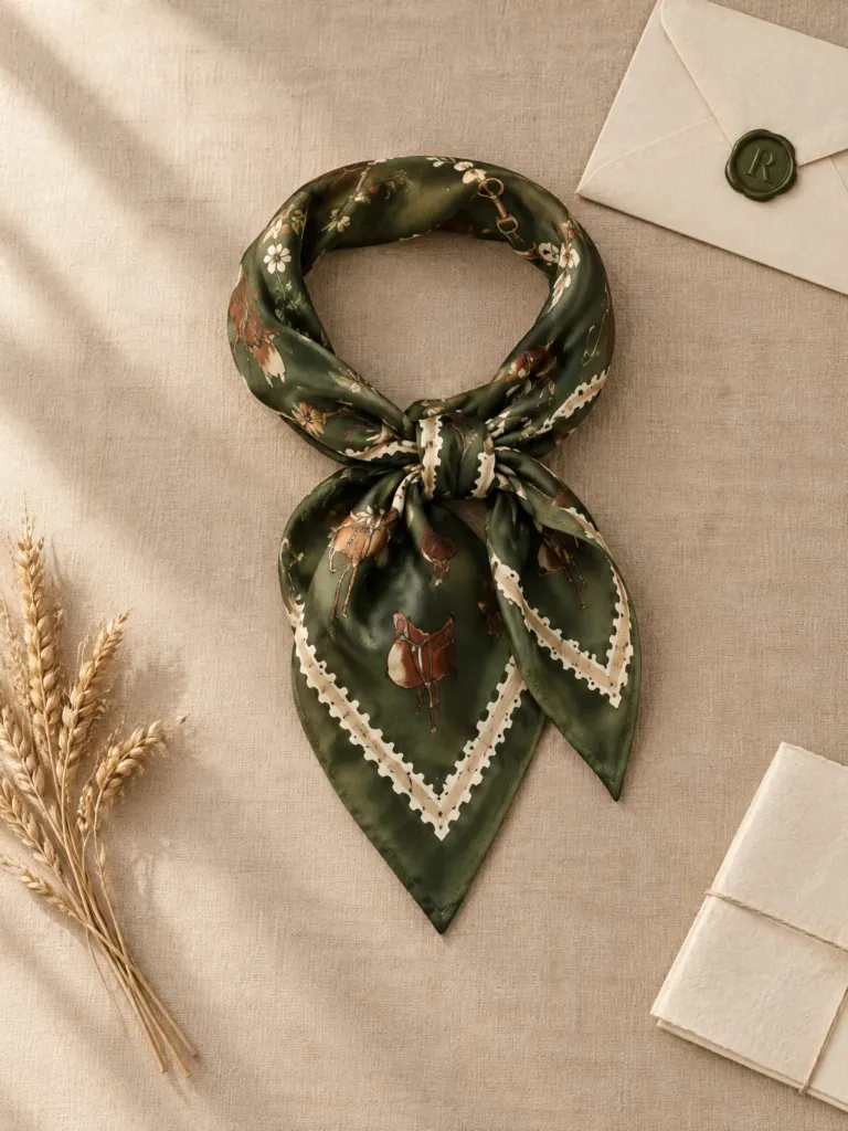 Stamp Border Neckerchief, on its own