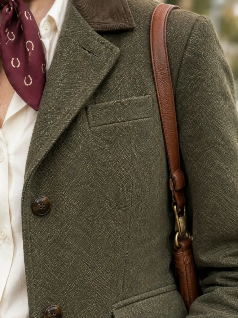 Horseshoe Print Neckerchief, detail