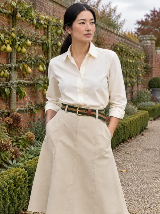 Satchel Stripe Webbing Belt