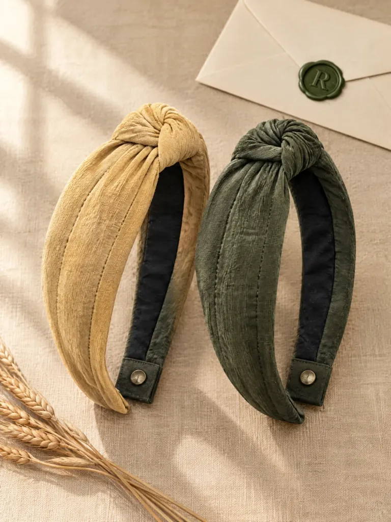 Twine Knot Headband Pair, on its own