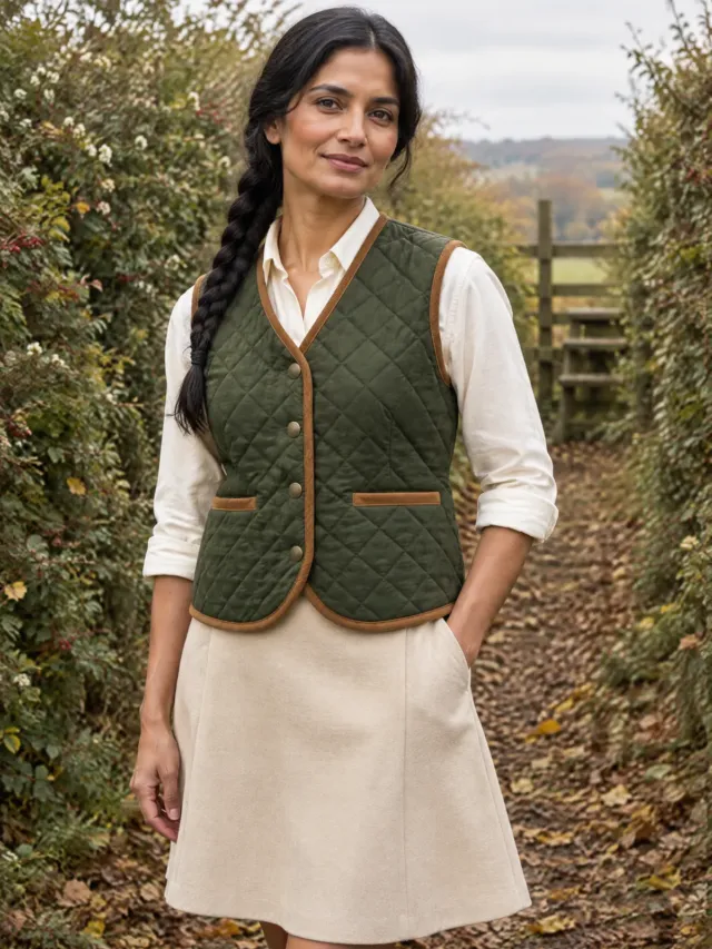 Parcel Diamond-Quilt Waistcoat