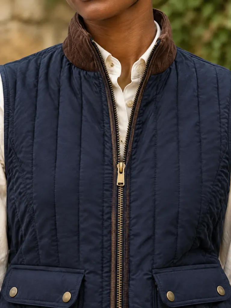 Almanac Channel Waistcoat, detail