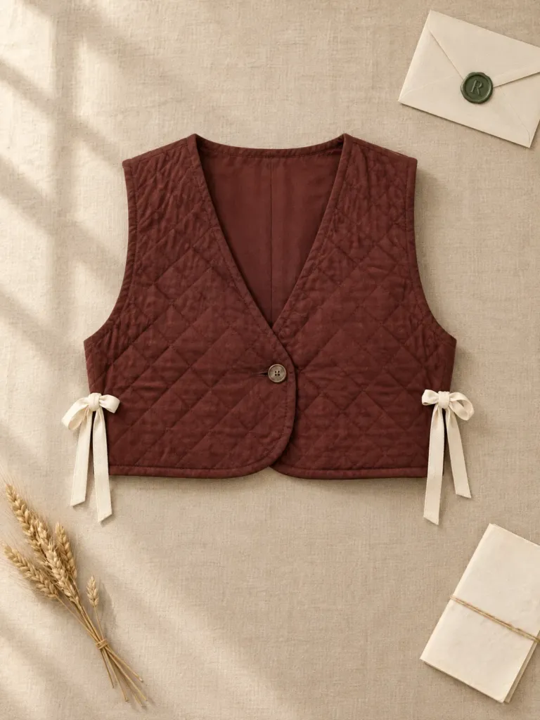 Ribbonstone Tie-Side Waistcoat, on its own