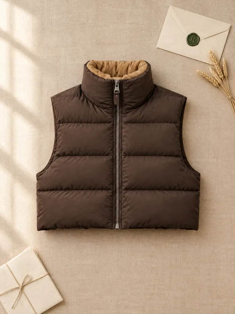 Milestone Cropped Gilet, on its own