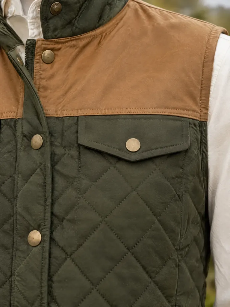 Coppice Two-Tone Waistcoat, detail