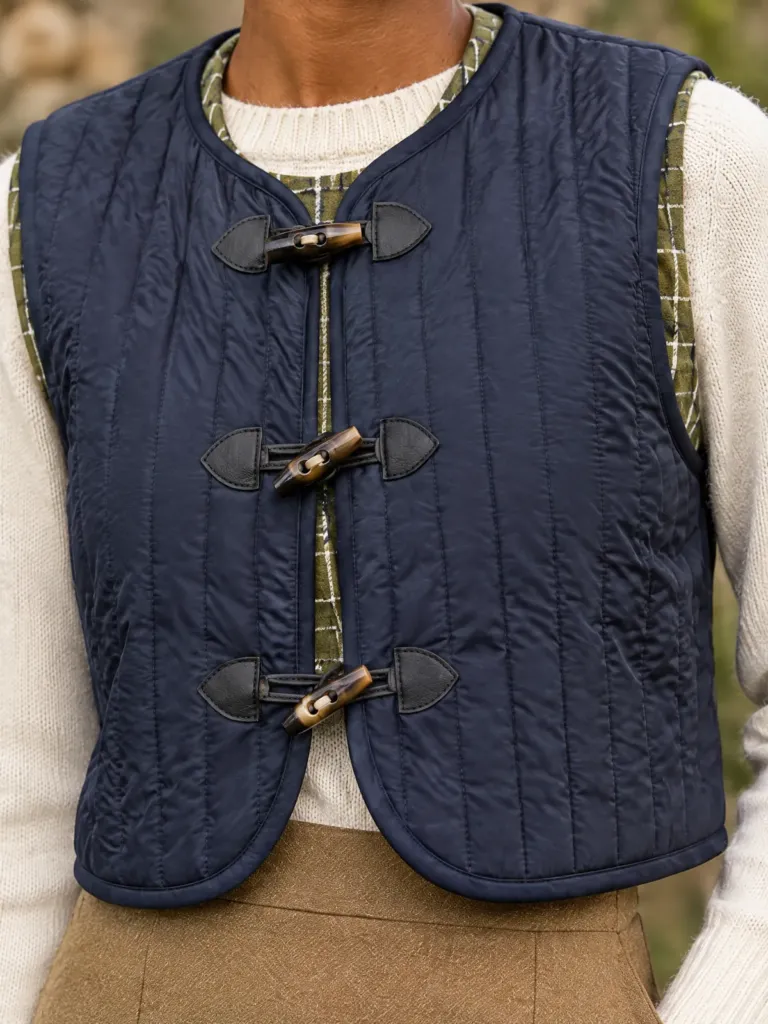 Paddock Reversible Waistcoat, detail