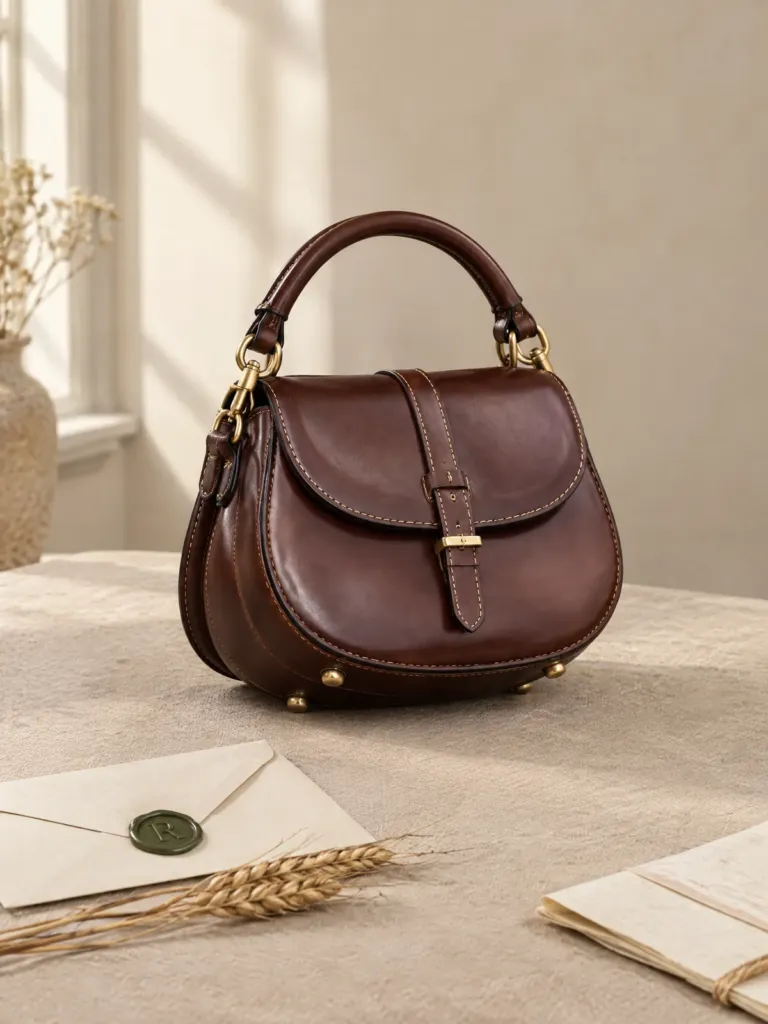 Hackney Top-Handle Saddle Bag, another angle