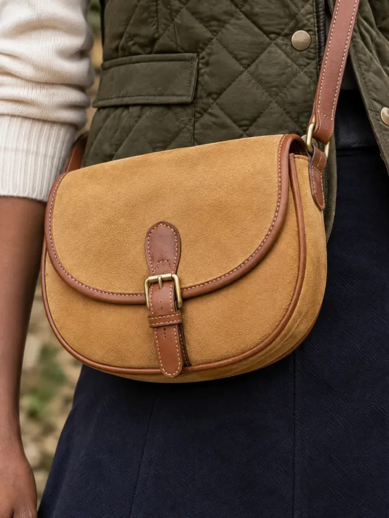 Crescent Hay Saddle Bag, detail