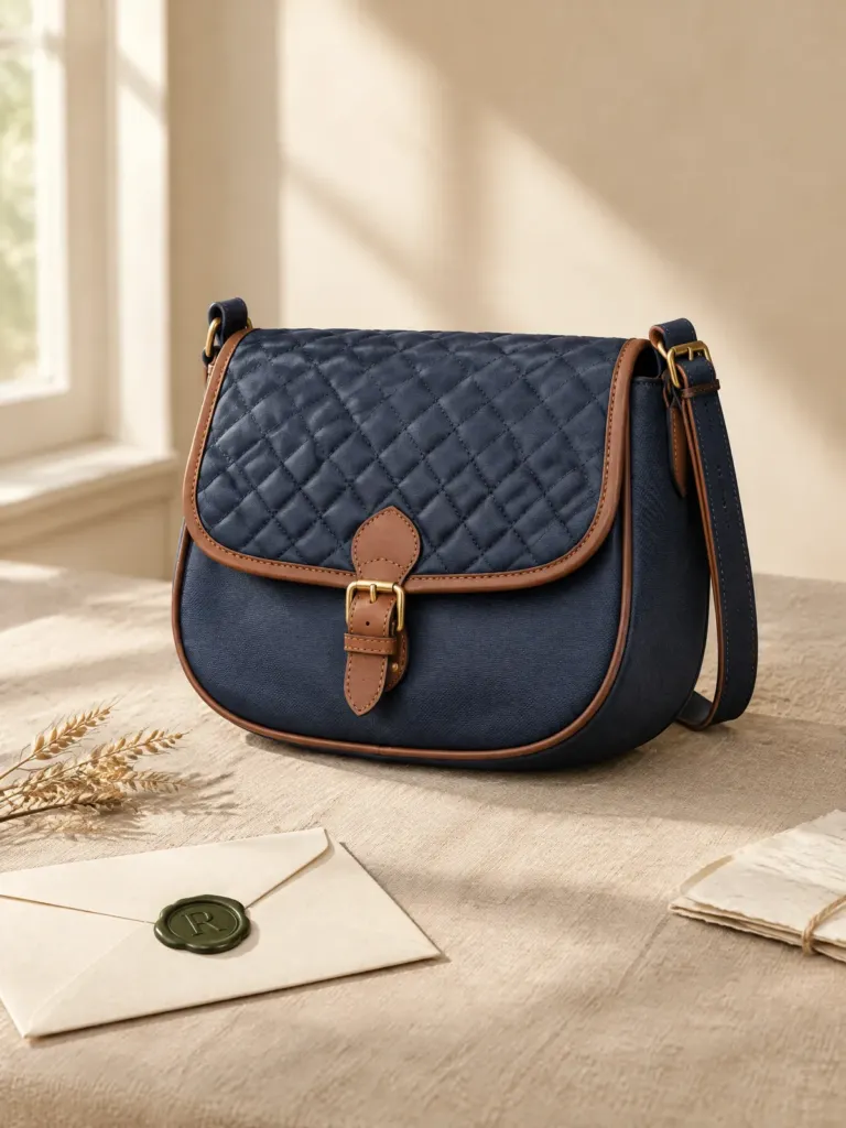 Gatepost Quilted Saddle Bag, another angle
