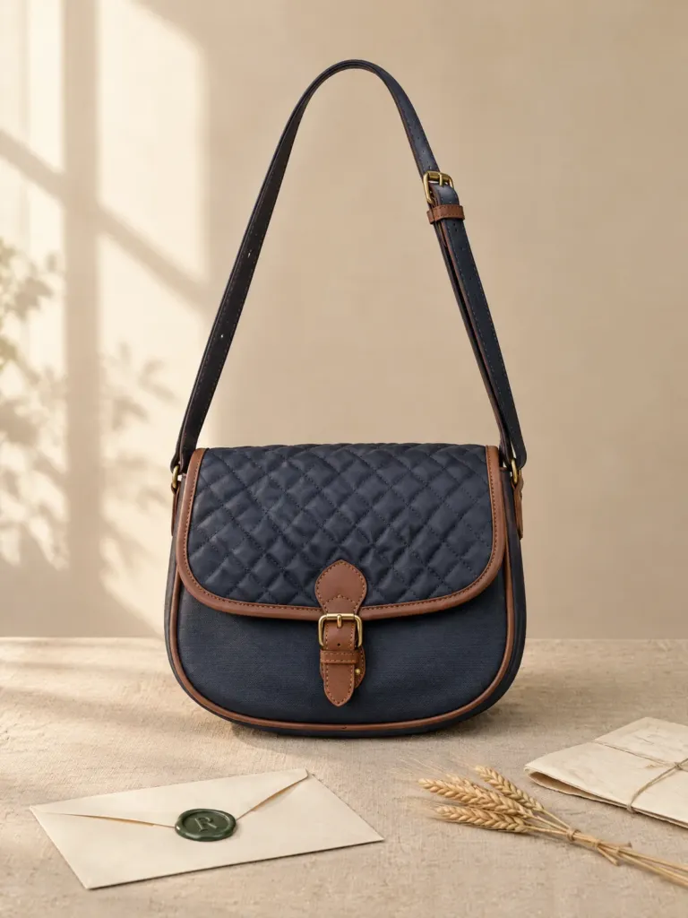 Gatepost Quilted Saddle Bag, on its own
